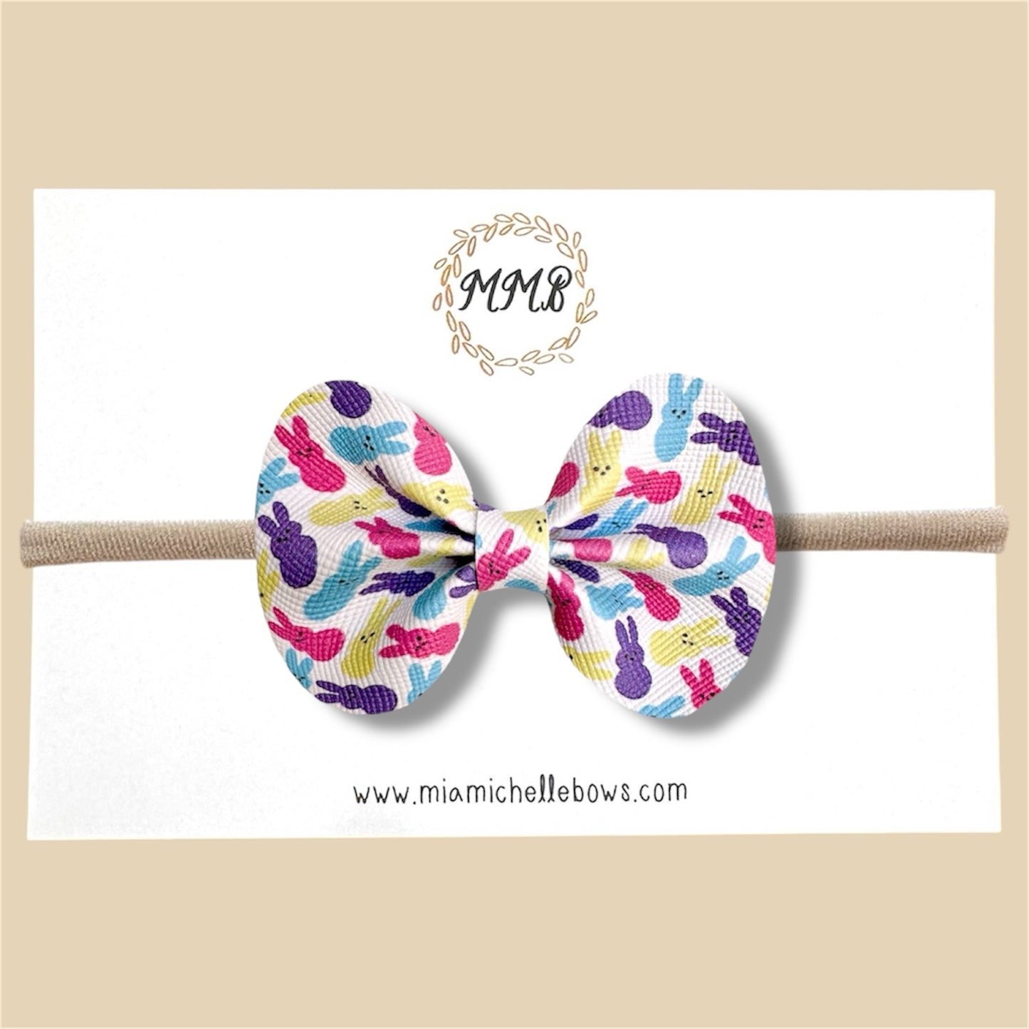 Bunnies Vegan Leather Bow