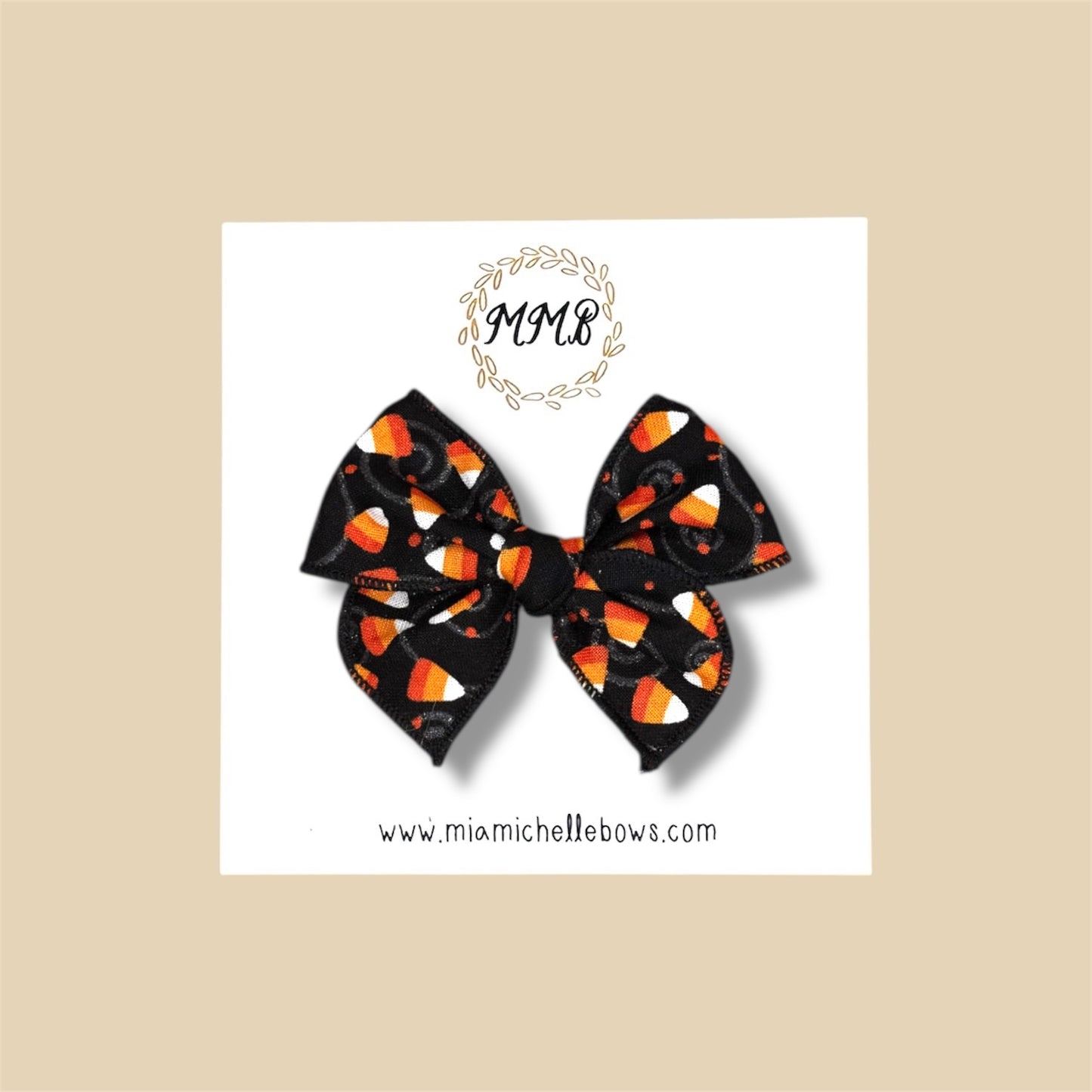 Candy Corn Shimmer Fairytale Bow