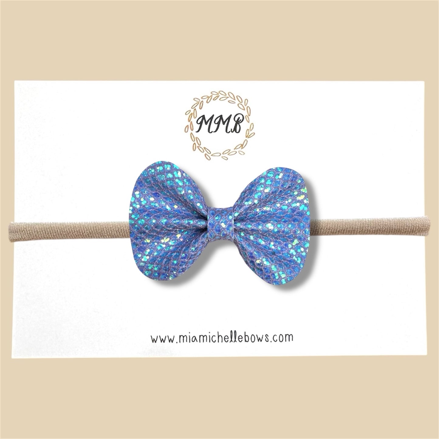 Mermaid Glitter Bow