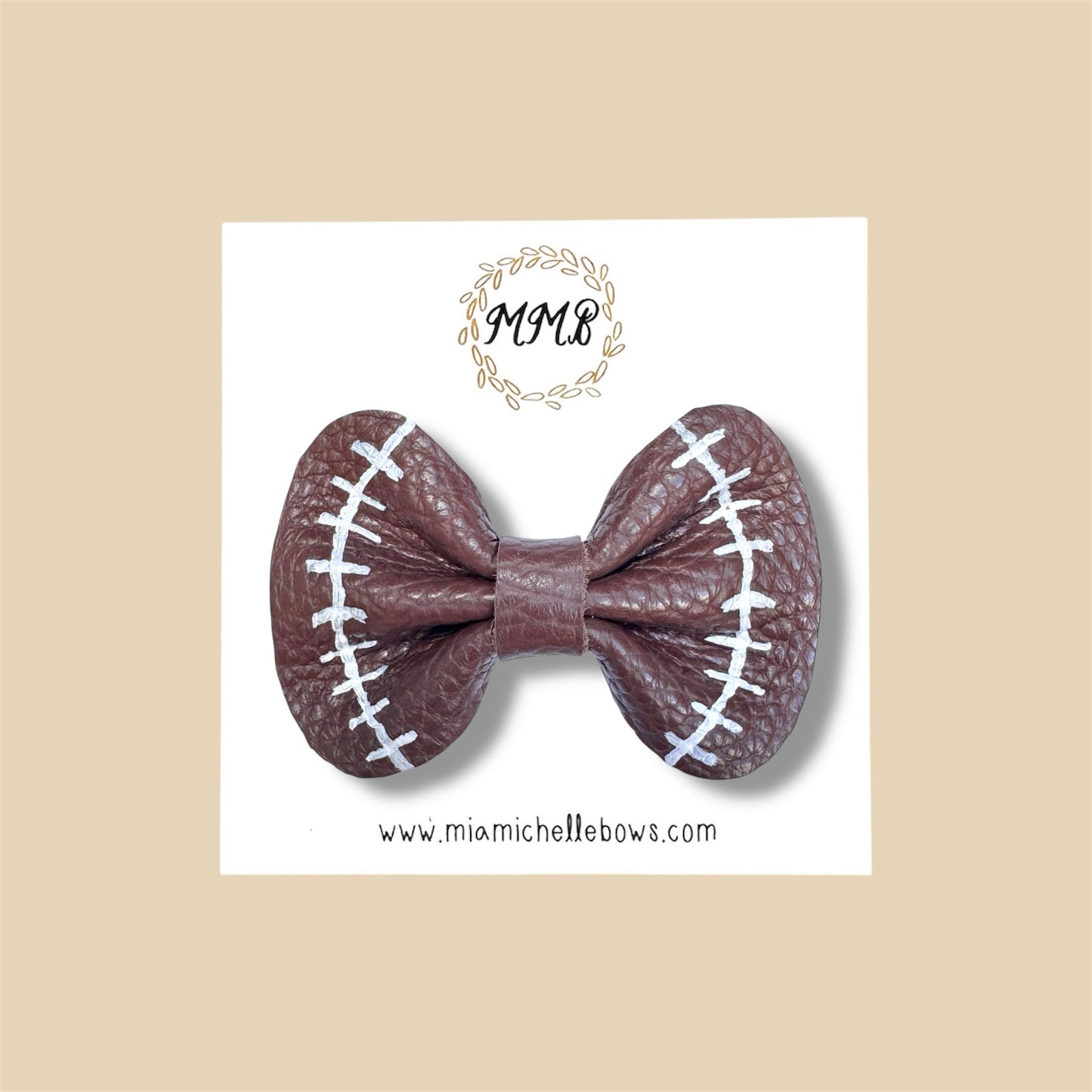 Football Genuine Leather Bow