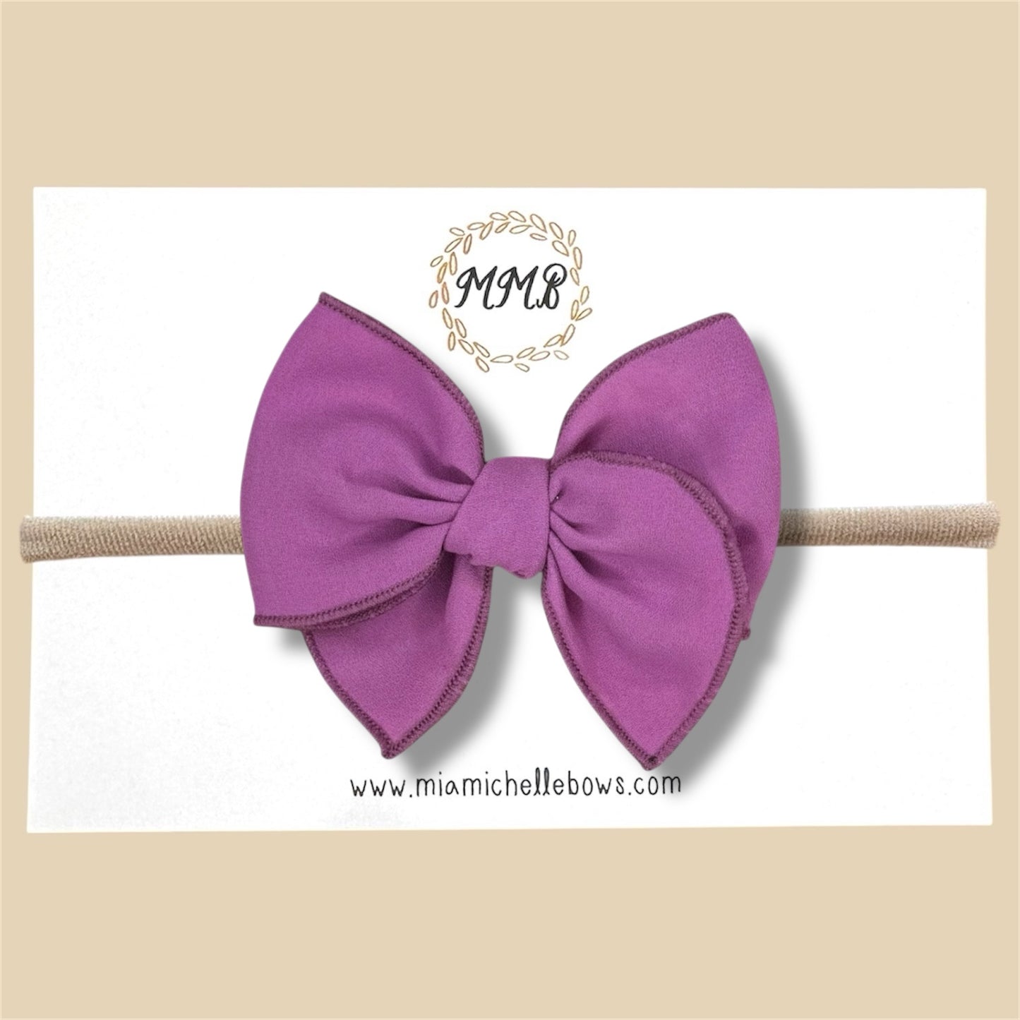 Purple Chiffon Fairytale Bow