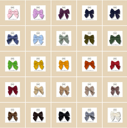 Mini Felt Bow Clips
