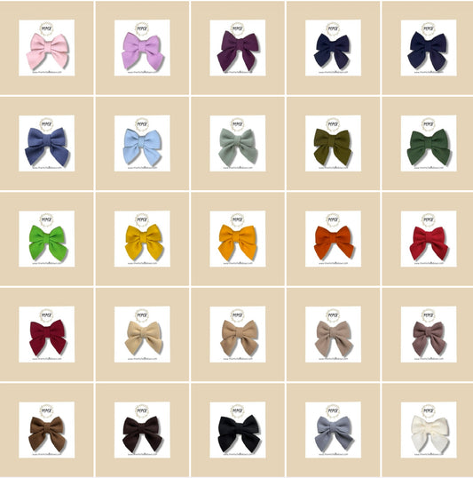 Mini Felt Bow Clips