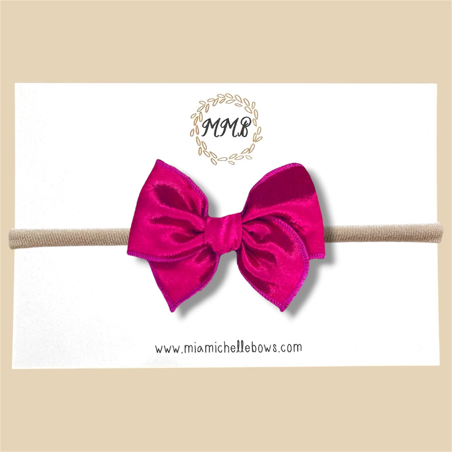 Magenta Satin Fairytale Bow