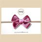 Velvet Bow in Mauve Pink