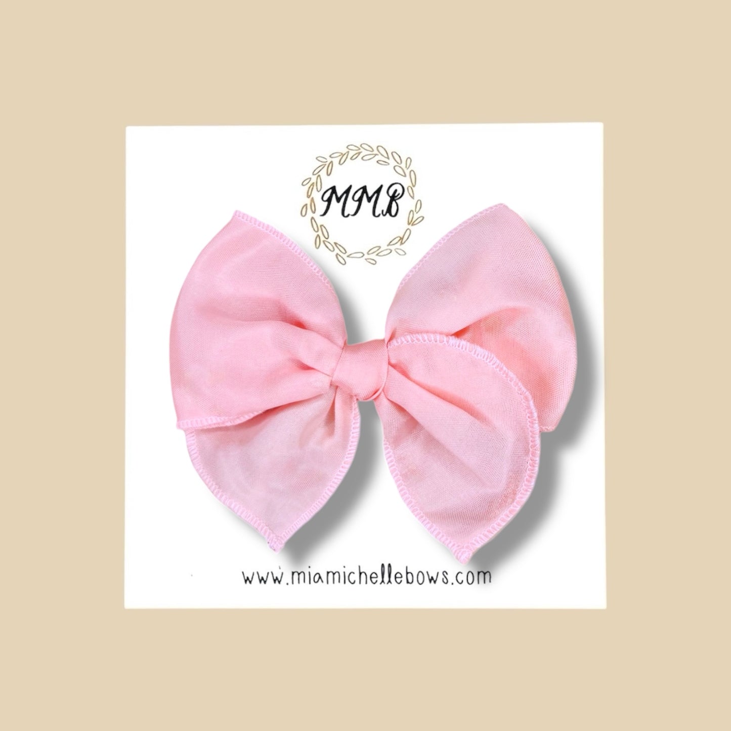 Baby Pink Satin Fairytale Bow