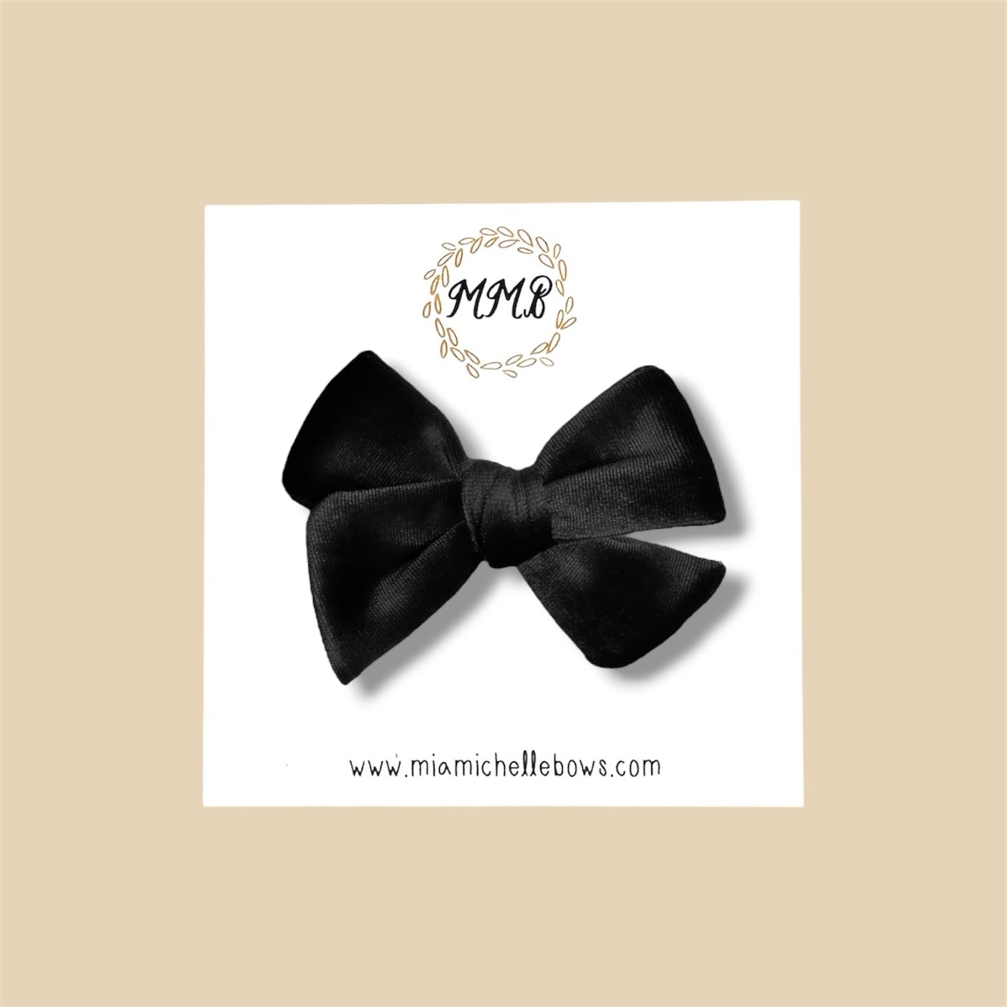Velvet Bow in Black