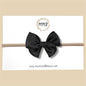 Black Satin Fairytale Bow