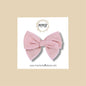 Blush Swiss Dot Fairytale Bow