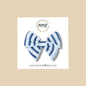 Denim Blue Stripe Fairytale Bow