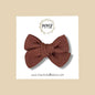Hand-tied Brown Woven Bow