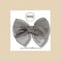Silver Gray Sheer Fairytale Bow