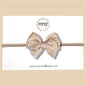 Gold & Cream Linen Fairytale Bow