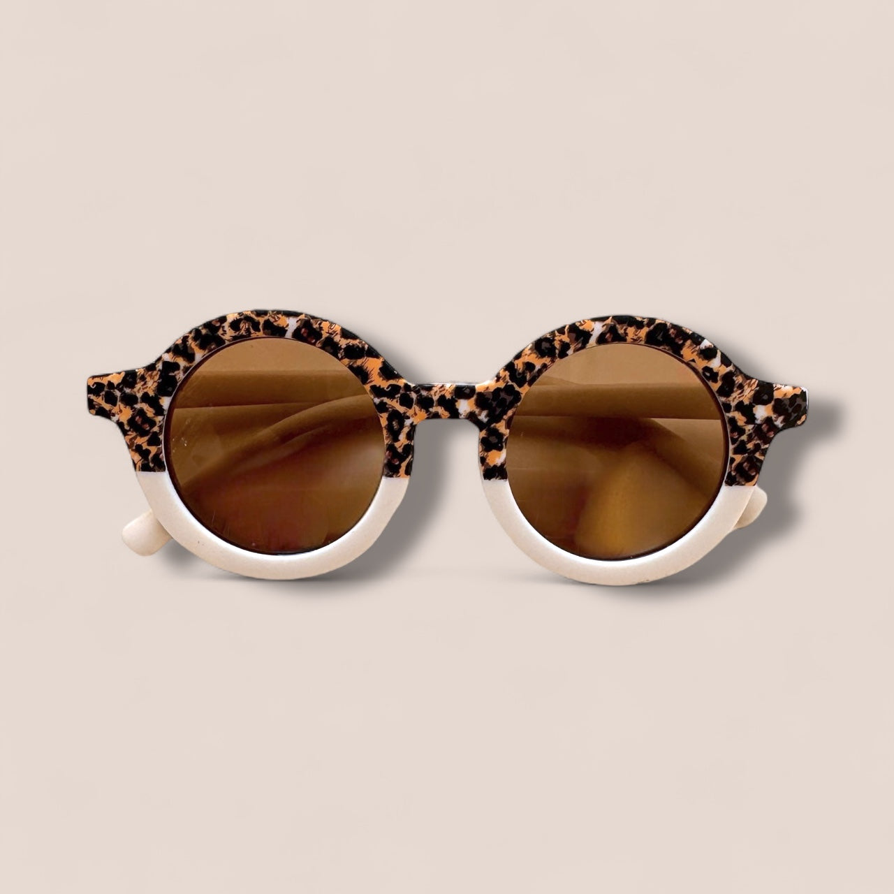 Kids Round Cheetah Sunglasses