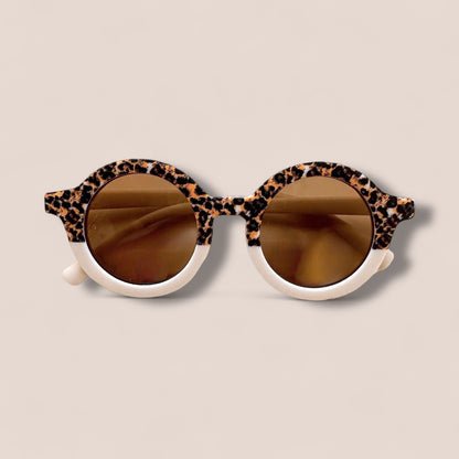 Kids Round Cheetah Sunglasses