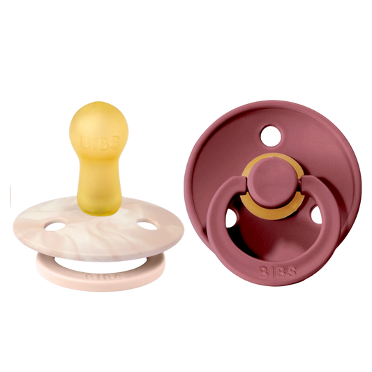 Bibs Colour Pacifier 2 Pack—Blush Tie Dye & Woodchuck