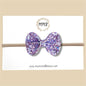Purple & Blue Glitter Bow