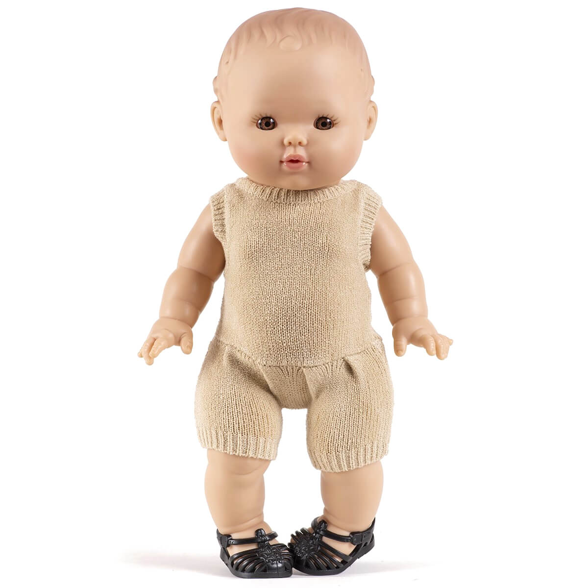 Doll—Minikane Orlando Tricot Romper in Cream