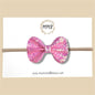 Bubblegum Iridescent Glitter Bow