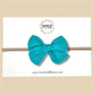 Hand-tied Gauze Bow in Turquoise