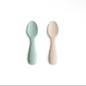 Mushie Silicone Toddler Starter Spoons