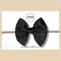 Black Satin Fairytale Bow