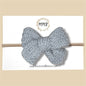 Silver Iced Sweater Bow
