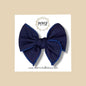 Navy Blue Denim Fairytale Bow