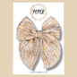 Gold & Cream Linen Fairytale Bow