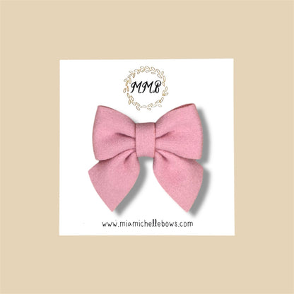 Mini Felt Bow Clips
