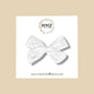 Hand-tied White Lace Bow