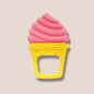 Cupcake Silicone Teething Ring