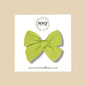 Hand-tied Gauze Bow in Key Lime