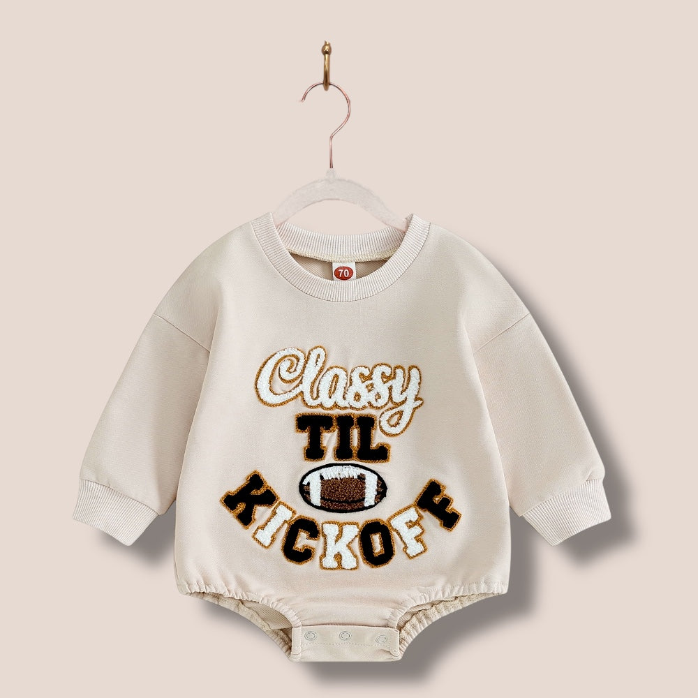 “Classy Til Kickoff” Romper 12-18 months
