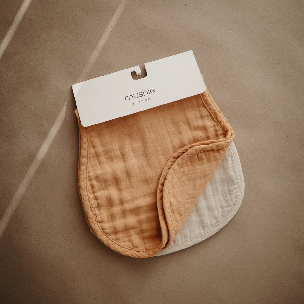 Mushie Organic Cotton Muslin Burp Cloth 2 Pack