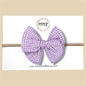 Lavender Gingham Fairytale Bow