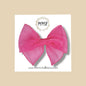Sheer Bright Pink Fairytale Bow