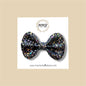 Black Confetti Glitter Bow