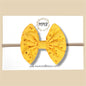 Yellow Eyelet Big Bow