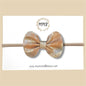 Vintage Gold Genuine Leather Bow