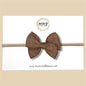Brown Linen Fairytale Bow