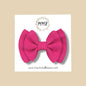 Double Layer Gauze Bow in Magenta