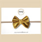 Velvet Bow in Golden Mustard