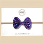 Purple Confetti Glitter Bow