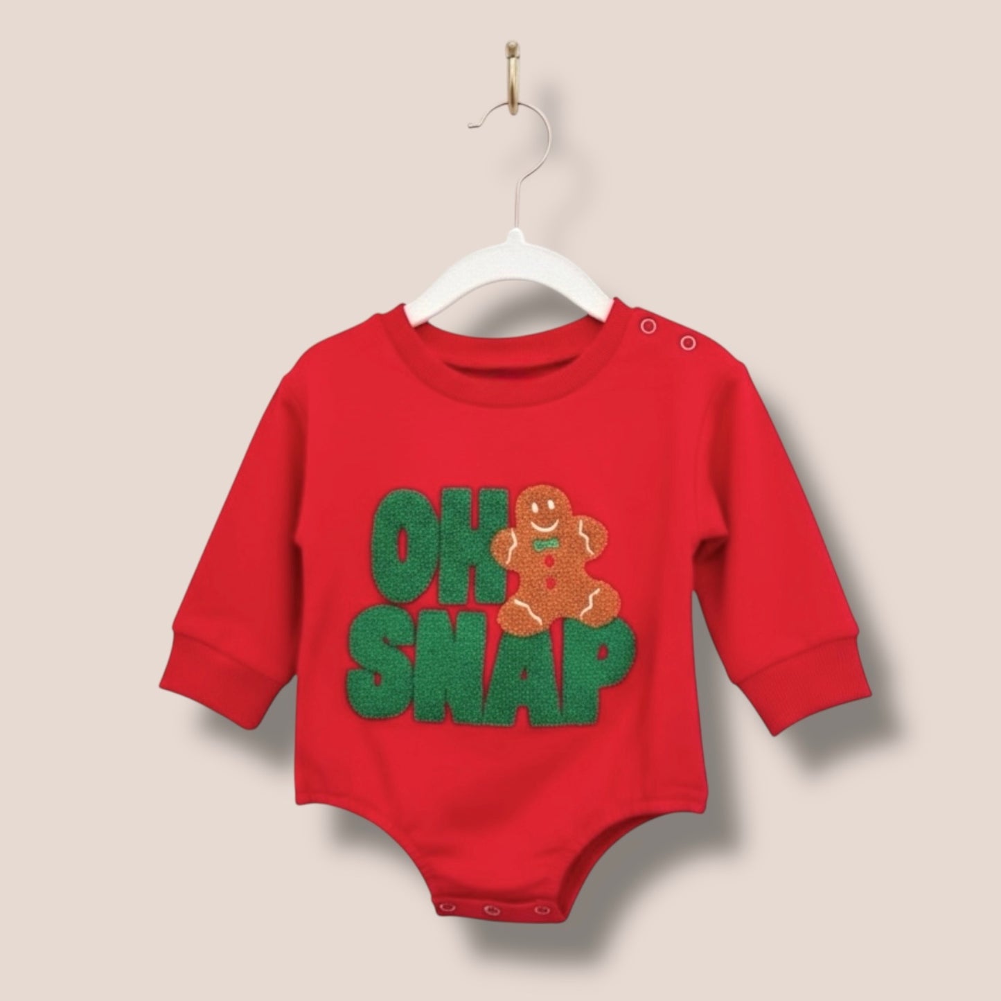 “Oh Snap” Romper 0-3 months