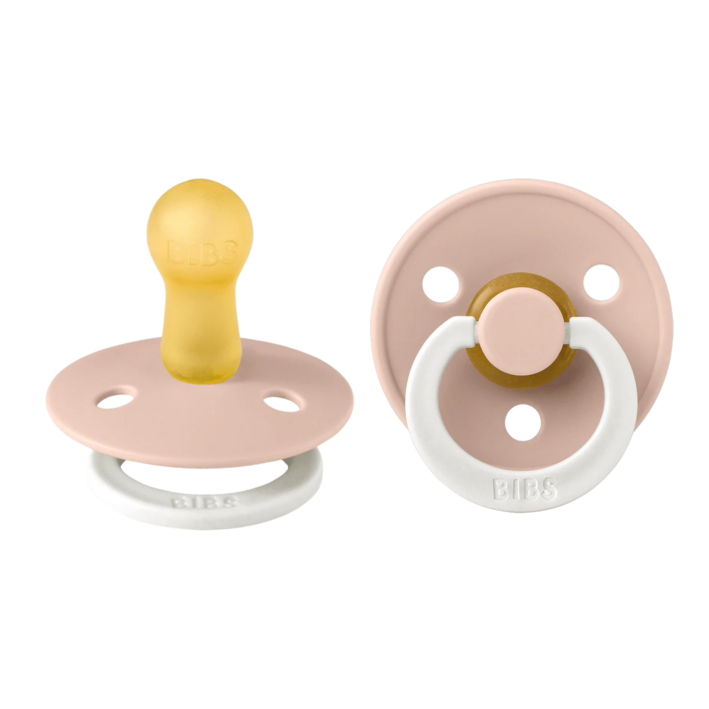 Bibs Colour Glow Pacifier 2 Pack- Blush Glow