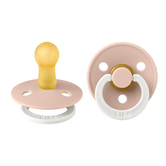 Bibs Colour Glow Pacifier 2 Pack- Blush Glow
