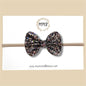 Black Confetti Glitter Bow