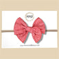 Coral Linen Fairytale Bow