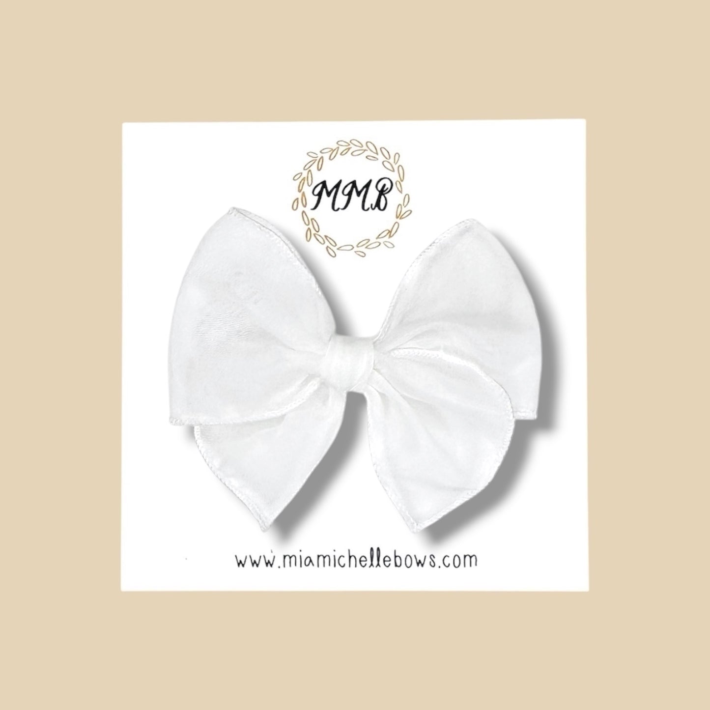 Sheer White Fairytale Bow